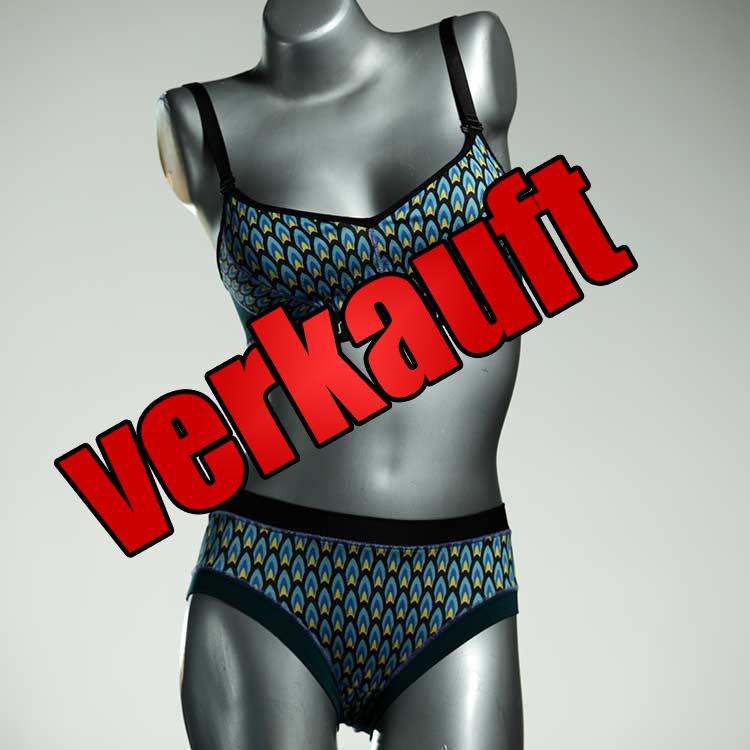 farbige gemusterte bunte preiswerte Bio Ensemble mit BH