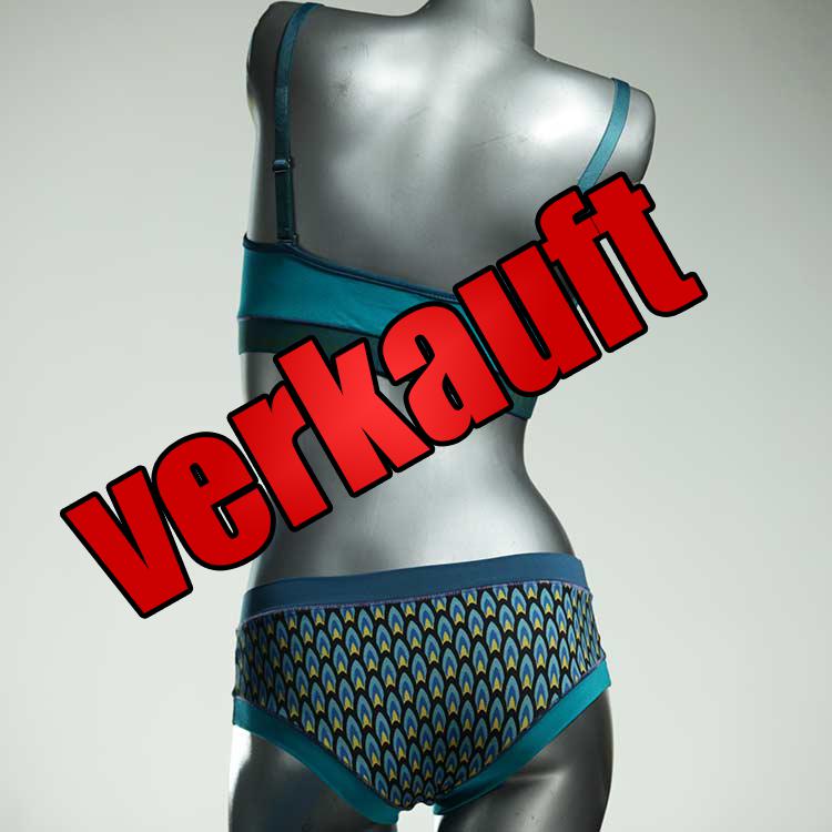 farbige attraktive gemusterte günstige Bio Ensemble mit BH