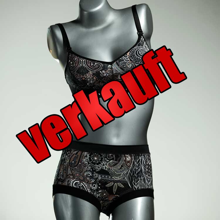 gemusterte ökologische süße farbige Bio Ensemble mit BH