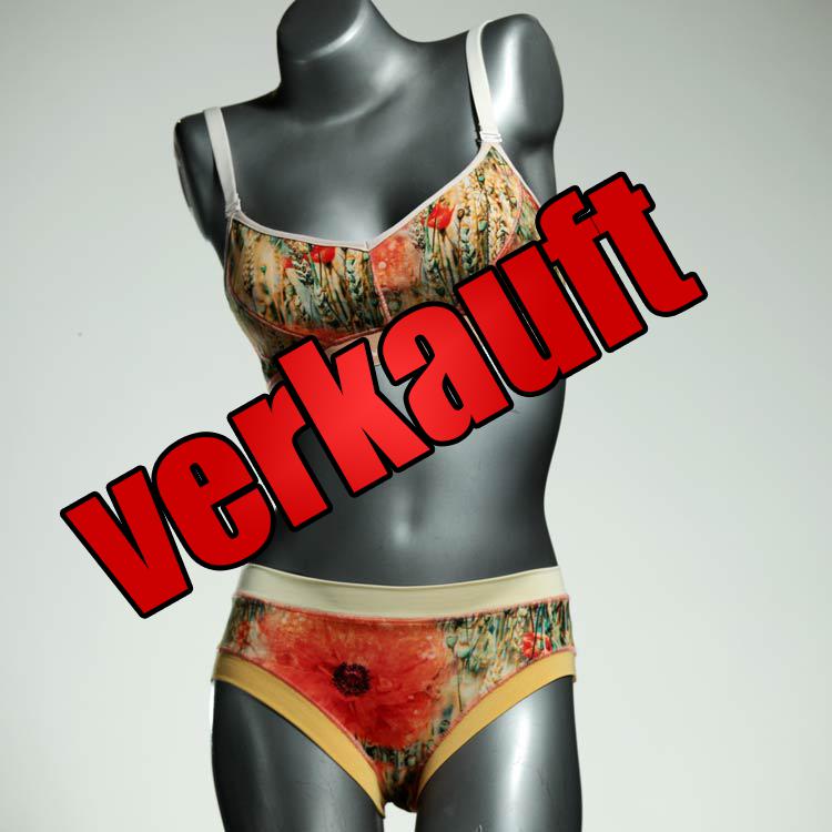 farbige bequeme günstige ökologische Bio Ensemble mit BH