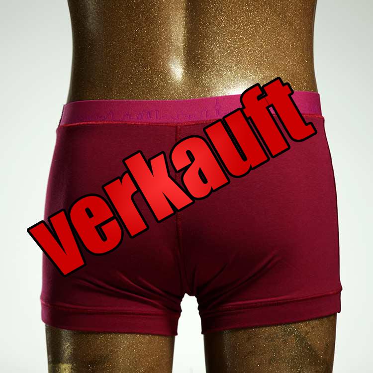 ökologischer farbiger handgemachter  Bio Herrenshorts uni