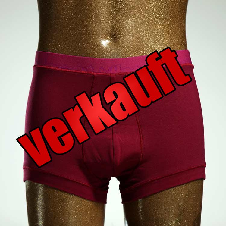 ökologischer farbiger handgemachter  Bio Herrenshorts uni