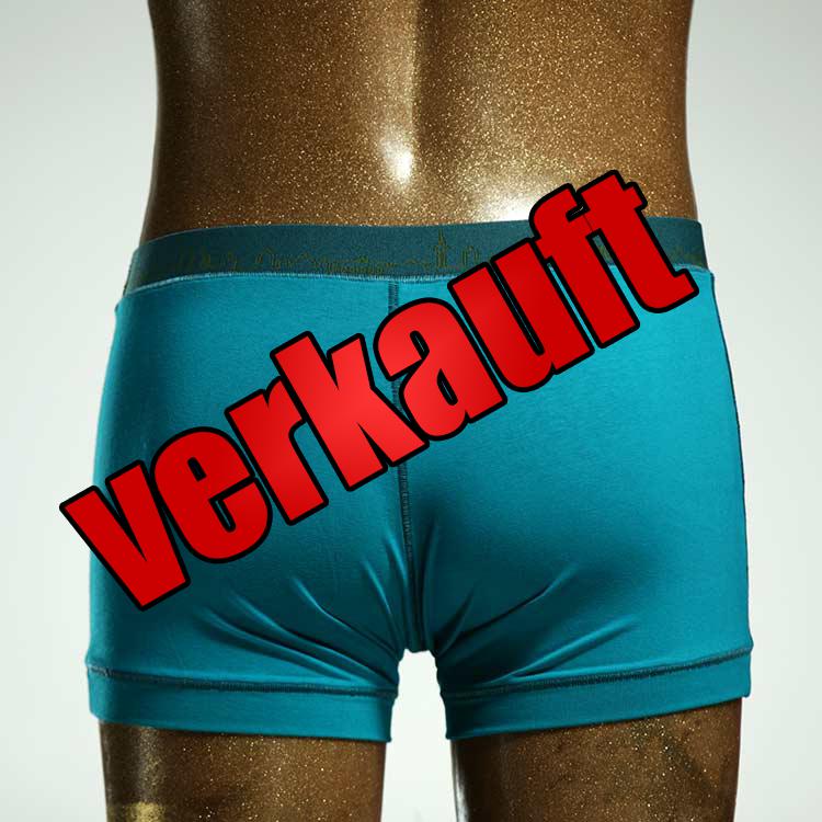 attraktiver nachhaltiger handgemachter bequemer Bio Herrenshorts uni