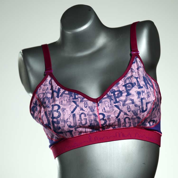 bequeme gemusterte preiswerte sexy BH, Büsternhalter aus Biobaumwolle, Damenunterwäsche