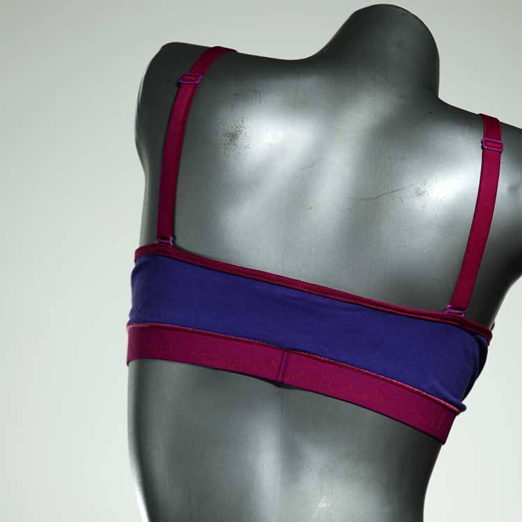 bequeme sexy gemusterte nachhaltige BH, Büsternhalter aus Biobaumwolle, Damenunterwäsche