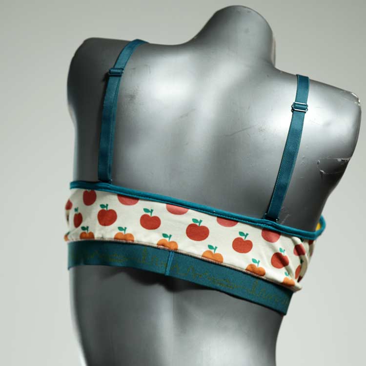 sexy gemusterte nachhaltige bunte BH, Büsternhalter aus Biobaumwolle, Damenunterwäsche