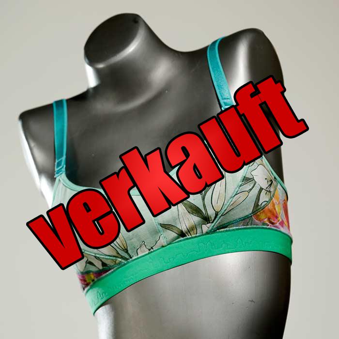 süße gemusterte sexy handgemachte BH, Büsternhalter aus Biobaumwolle, Damenunterwäsche