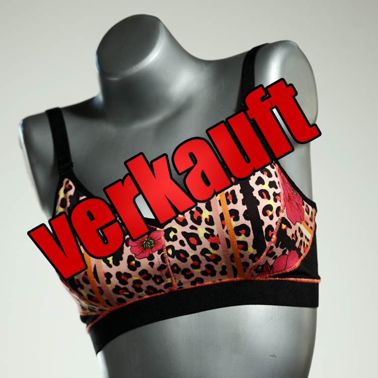 bequeme ökologische gemusterte preiswerte BH, Büsternhalter aus Biobaumwolle, Damenunterwäsche