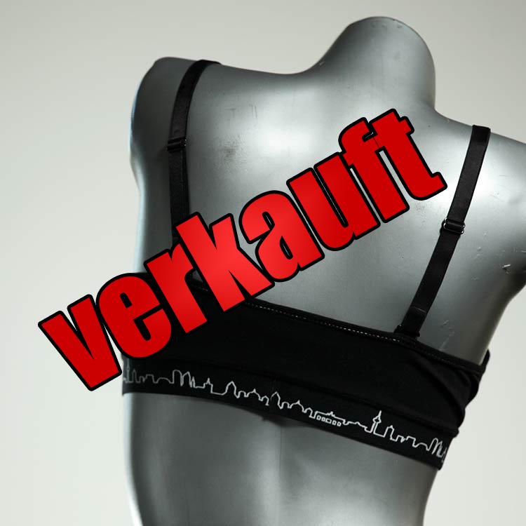 sexy ökologische gemusterte handgemachte BH, Büsternhalter aus Biobaumwolle, Damenunterwäsche