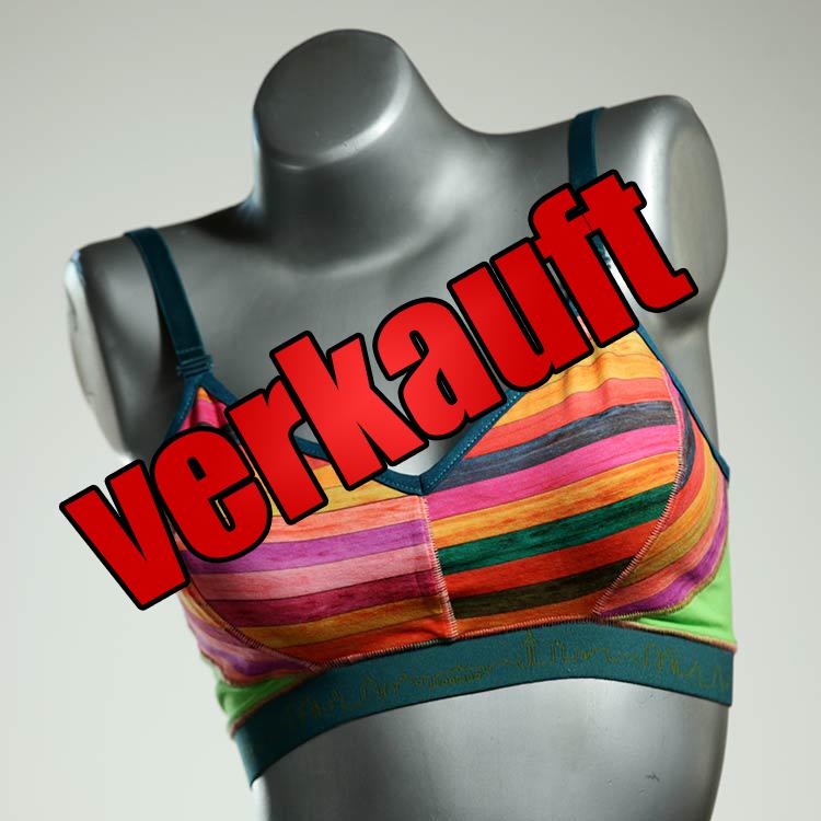 attraktive gemusterte preiswerte bunte BH, Büsternhalter aus Biobaumwolle, Damenunterwäsche