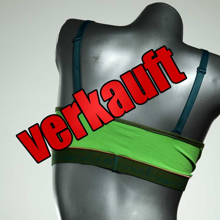 bequeme nachhaltige handgemachte bunte BH, Büsternhalter aus Biobaumwolle, Damenunterwäsche
