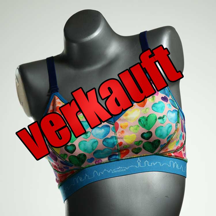 bunte ökologische günstige schöne BH, Büsternhalter aus Biobaumwolle, Damenunterwäsche