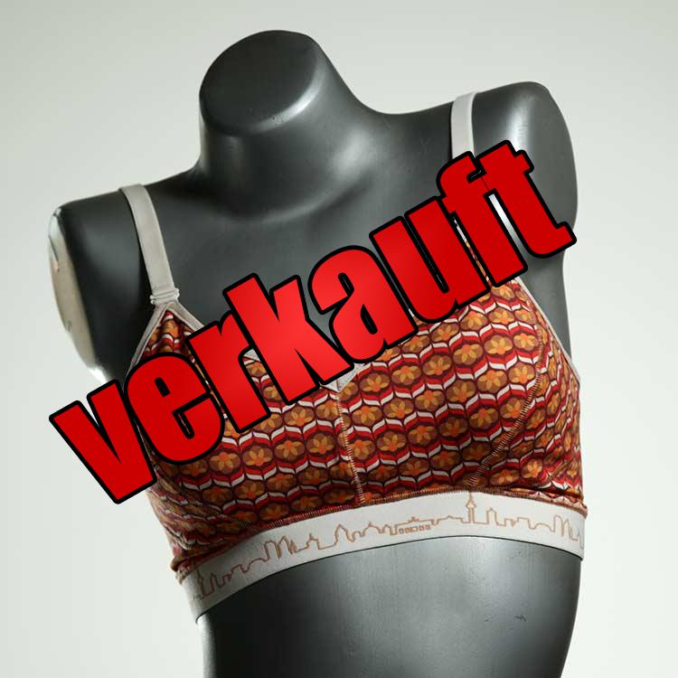 bunte ökologische gemusterte günstige BH, Büsternhalter aus Biobaumwolle, Damenunterwäsche