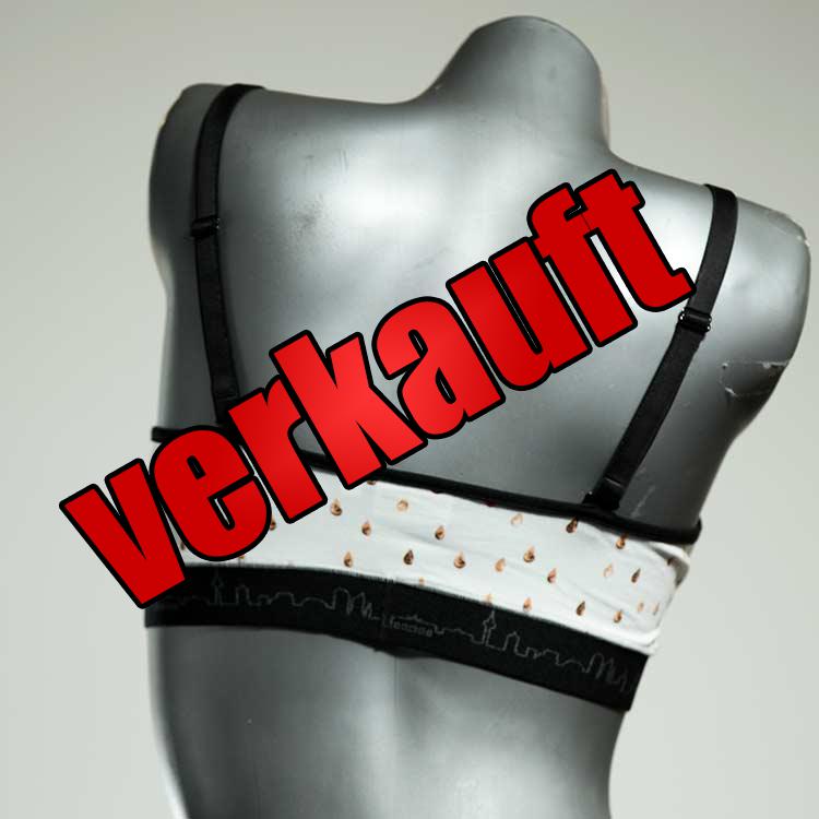 farbige bunte preiswerte gemusterte BH, Büsternhalter aus Biobaumwolle, Damenunterwäsche