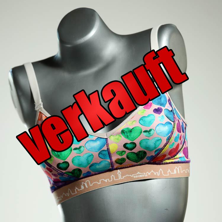 handgemachte schöne süße bequeme BH, Büsternhalter aus Biobaumwolle, Damenunterwäsche