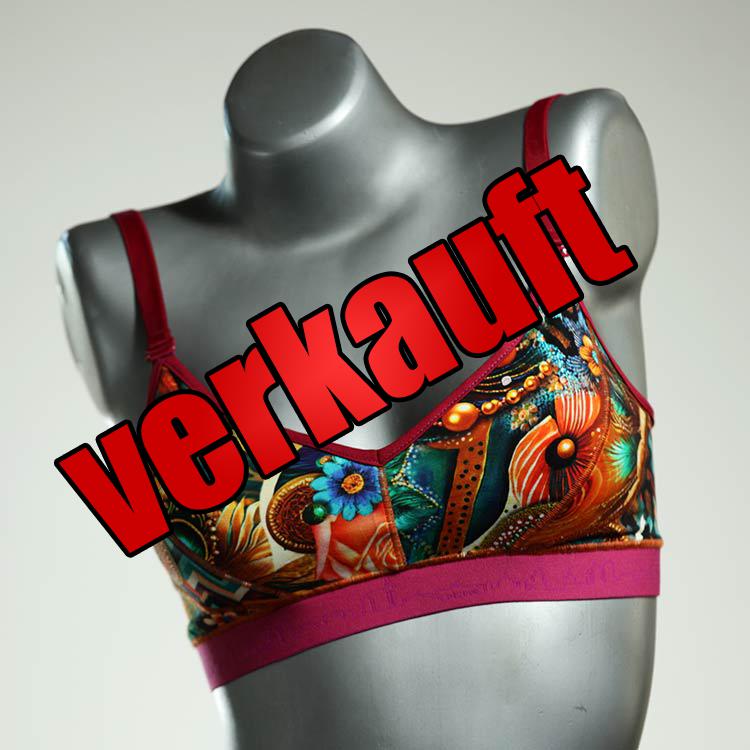 bunte nachhaltige attraktive bequeme BH, Büsternhalter aus Biobaumwolle, Damenunterwäsche