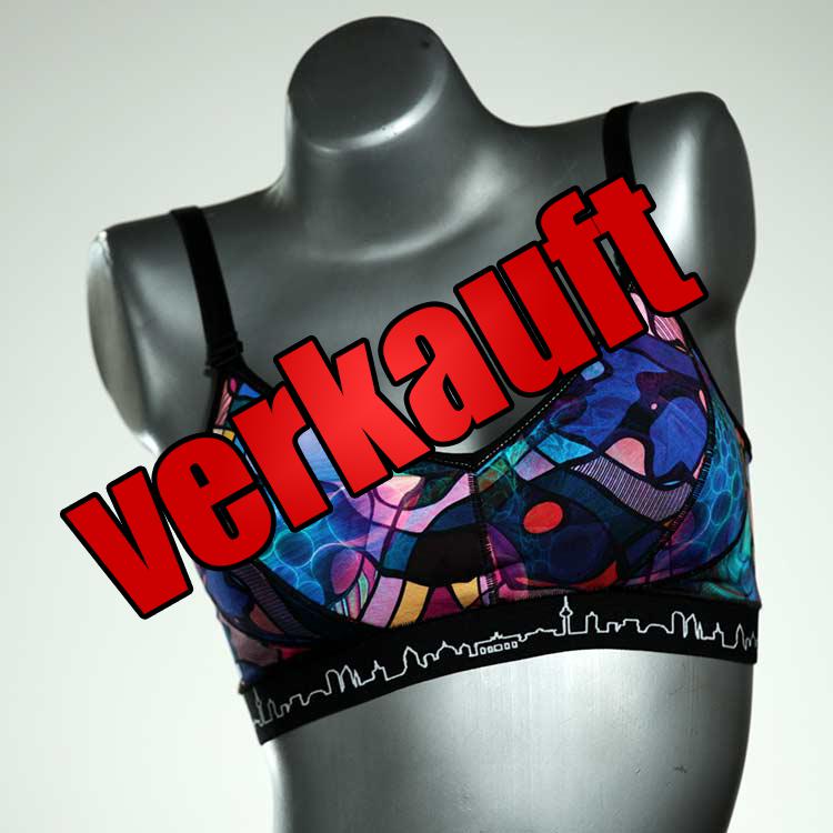 preiswerte schöne farbige handgemachte BH, Büsternhalter aus Biobaumwolle, Damenunterwäsche