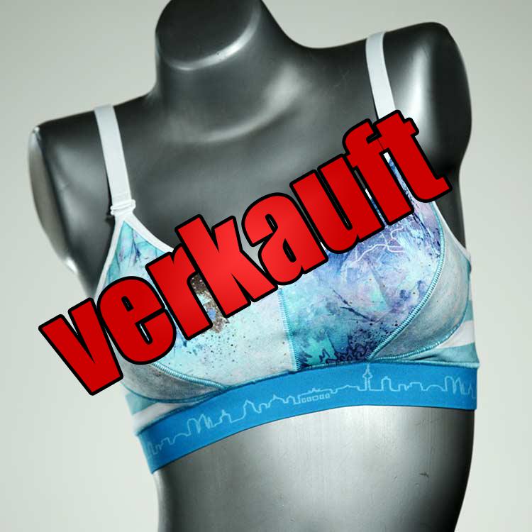 sexy farbige gemusterte handgemachte BH, Büsternhalter aus Biobaumwolle, Damenunterwäsche