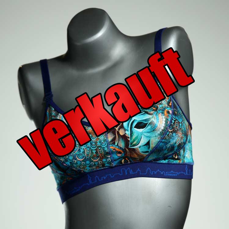 sexy preiswerte handgemachte bunte BH, Büsternhalter aus Biobaumwolle, Damenunterwäsche