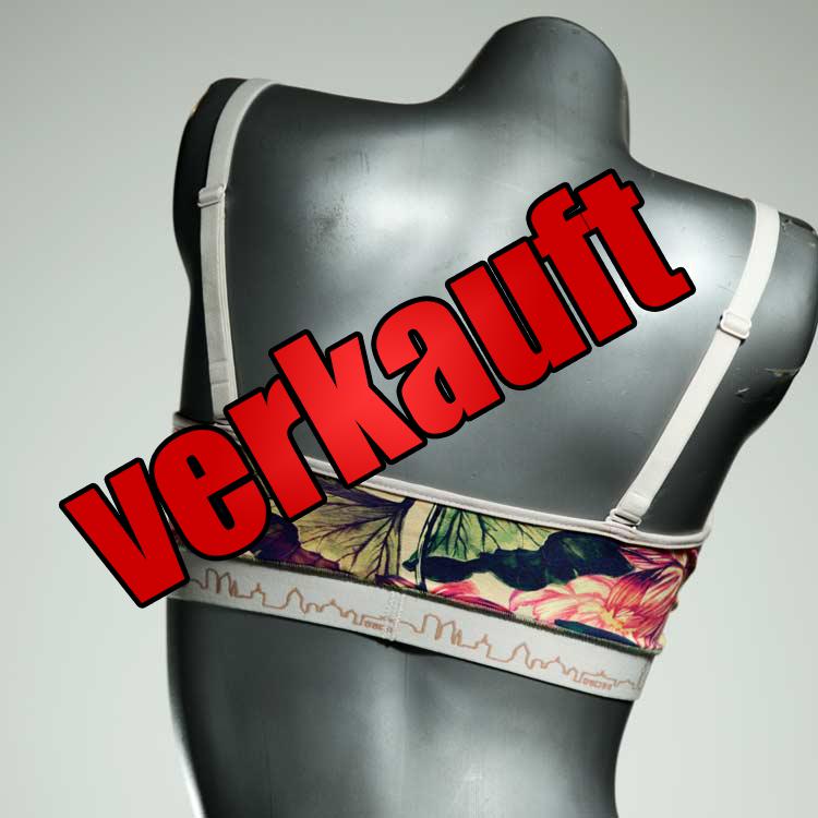 nachhaltige bunte gemusterte sexy BH, Büsternhalter aus Biobaumwolle, Damenunterwäsche