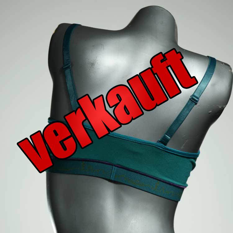 gemusterte günstige ökologische handgemachte BH, Büsternhalter aus Biobaumwolle, Damenunterwäsche