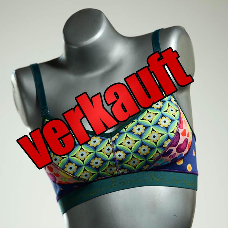 bequeme farbige nachhaltige bunte BH, Büsternhalter aus Biobaumwolle, Damenunterwäsche