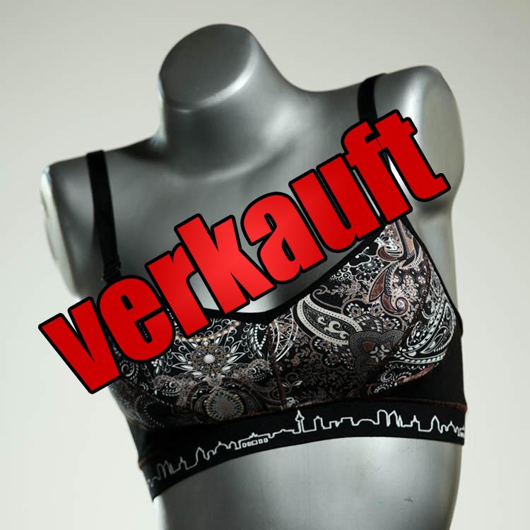 handgemachte preiswerte bequeme gemusterte BH, Büsternhalter aus Biobaumwolle, Damenunterwäsche