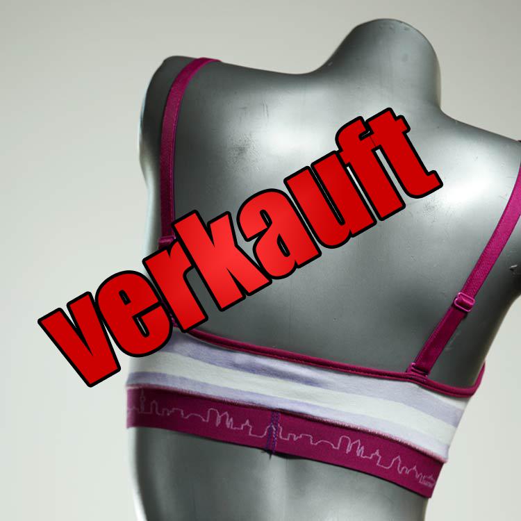 nachhaltige süße gemusterte handgemachte BH, Büsternhalter aus Biobaumwolle, Damenunterwäsche