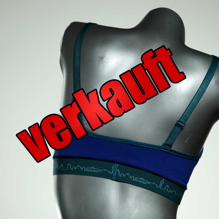 gemusterte schöne handgemachte preiswerte BH, Büsternhalter aus Biobaumwolle, Damenunterwäsche