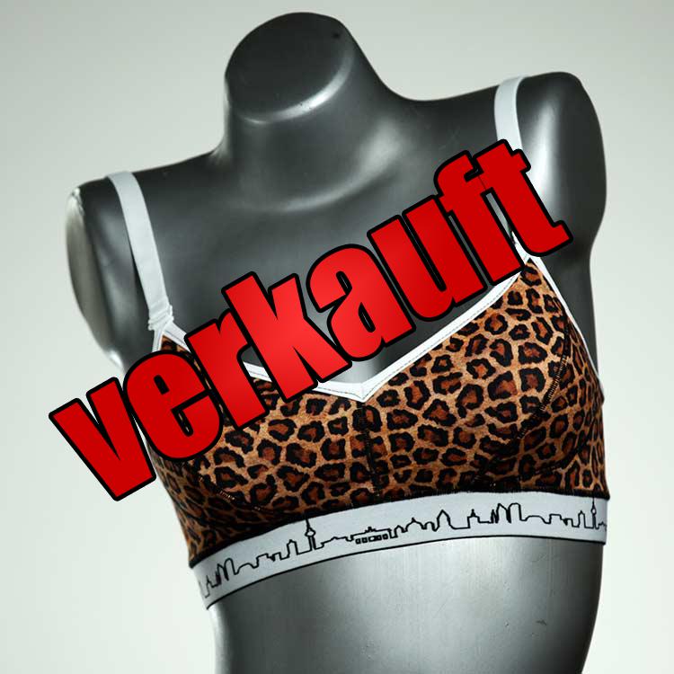handgemachte gemusterte ökologische sexy BH, Büsternhalter aus Biobaumwolle, Damenunterwäsche