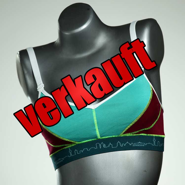 gemusterte farbige süße ökologische BH, Büsternhalter aus Biobaumwolle, Damenunterwäsche