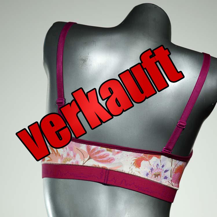 farbige preiswerte schöne gemusterte BH, Büsternhalter aus Biobaumwolle, Damenunterwäsche