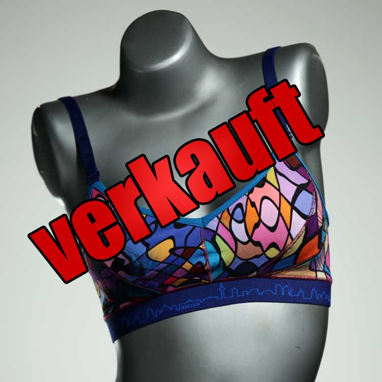 bequeme ökologische süße gemusterte BH, Büsternhalter aus Biobaumwolle, Damenunterwäsche