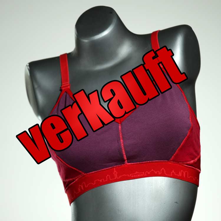 attraktive farbige gemusterte preiswerte BH, Büsternhalter aus Biobaumwolle, Damenunterwäsche