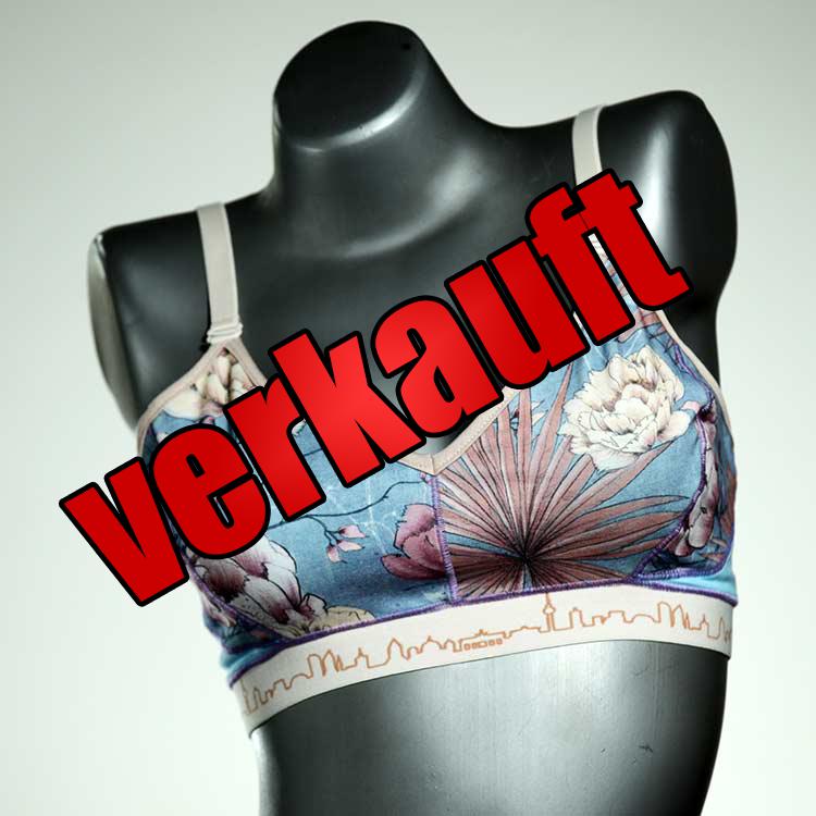 farbige bunte nachhaltige süße BH, Büsternhalter aus Biobaumwolle, Damenunterwäsche