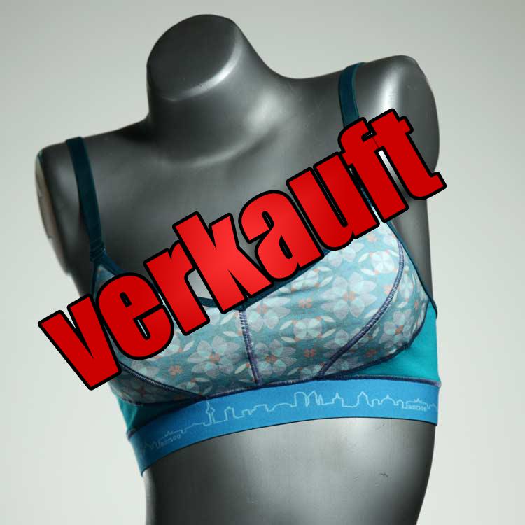 schöne ökologische attraktive gemusterte BH, Büsternhalter aus Biobaumwolle, Damenunterwäsche