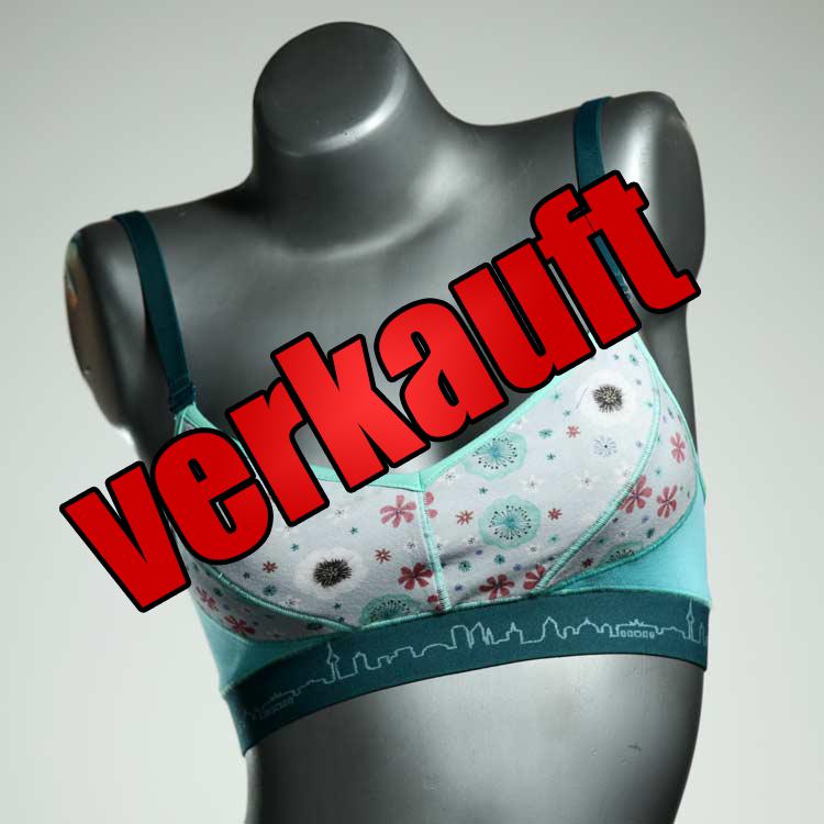 bunte handgemachte attraktive schöne BH, Büsternhalter aus Biobaumwolle, Damenunterwäsche