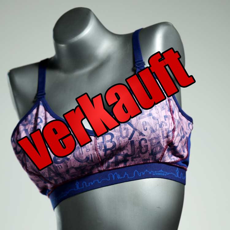 gemusterte bequeme süße sexy BH, Büsternhalter aus Biobaumwolle, Damenunterwäsche