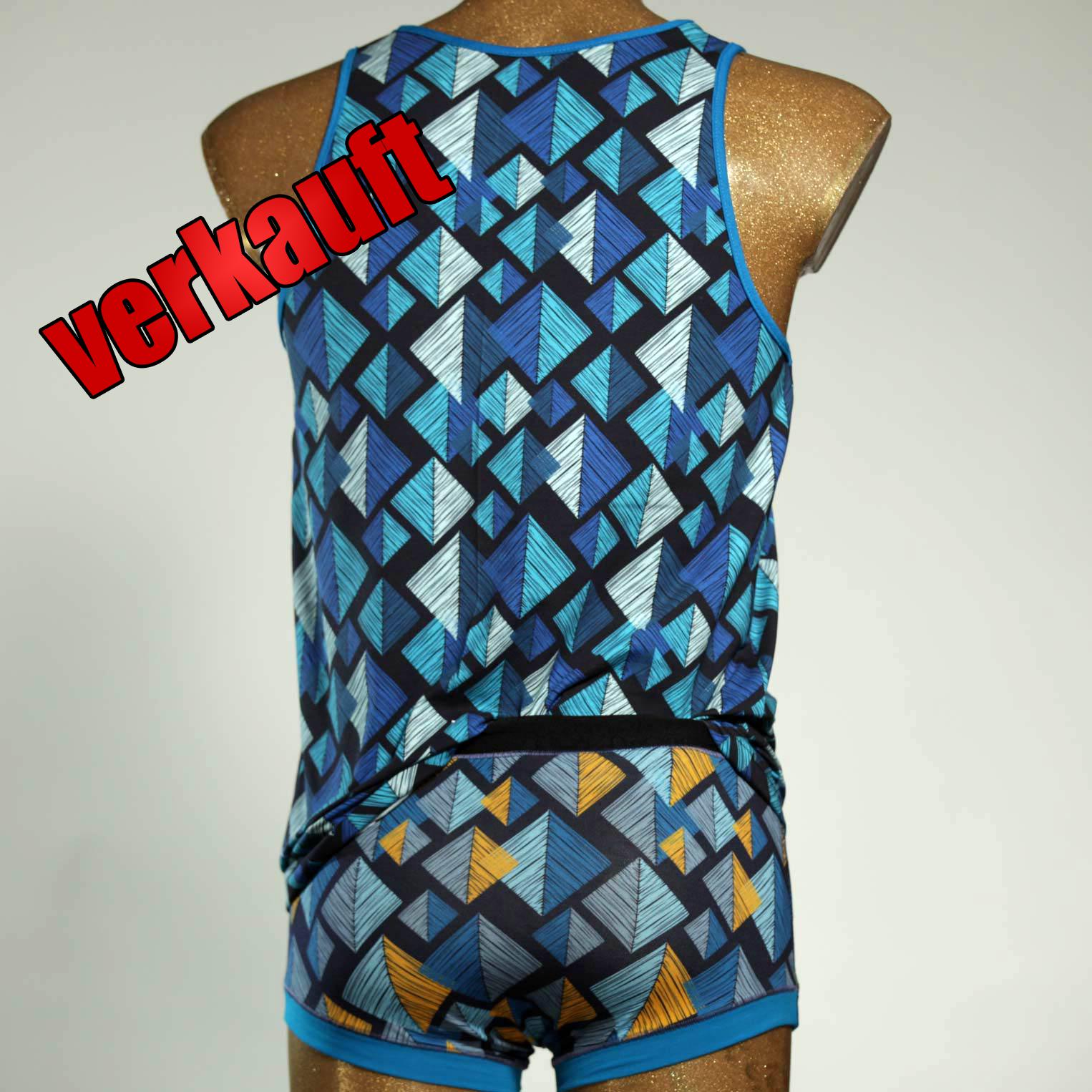 bequemer attraktiver schöner farbiger Herren Unterwäsche Set aus Biobaumwolle