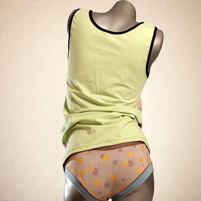 attraktive nachhaltige schöne preiswerte Unterwäsche Set für DamenPanty / Hotpant mit Top aus Biobaumwolle thumbnail