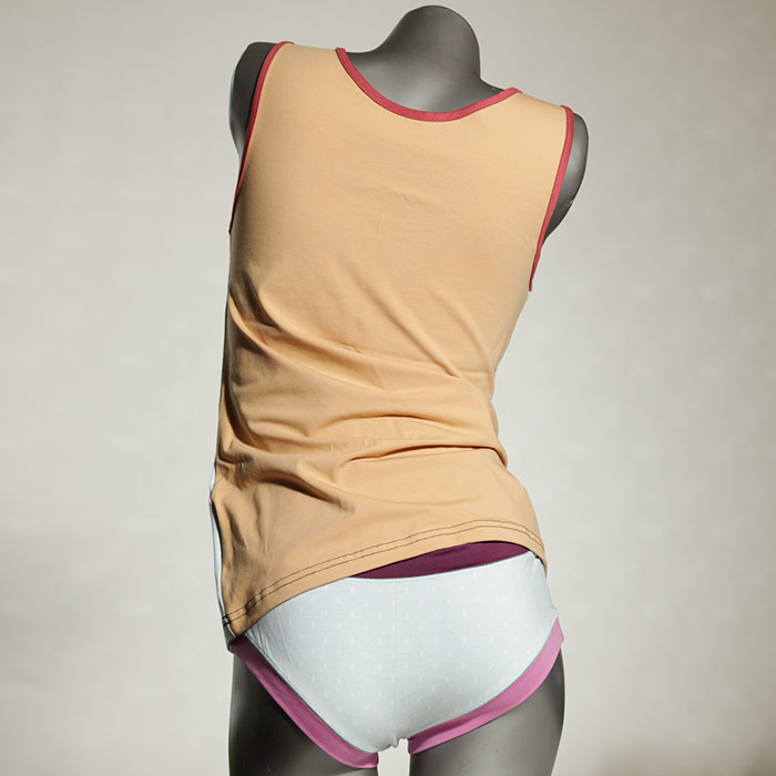 preiswerte schöne bequeme günstige Unterwäsche Set für DamenPanty / Hotpant mit Top aus Biobaumwolle thumbnail