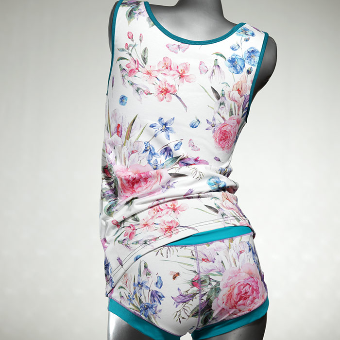 süße attraktive sexy Unterwäsche Set für DamenPanty / Hotpant mit Top aus Biobaumwolle thumbnail