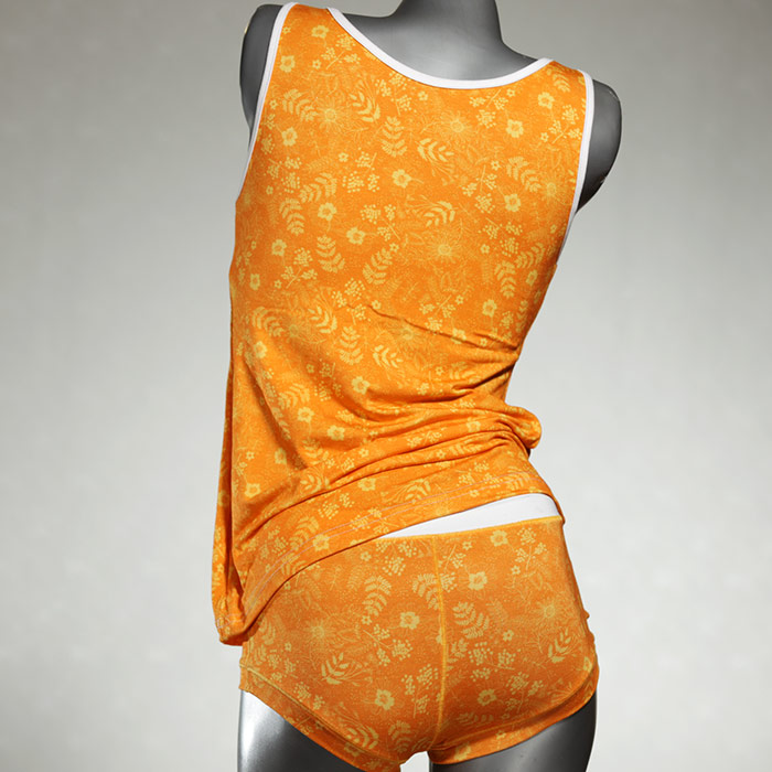 nachhaltige süße sexy bequeme Unterwäsche Set für DamenPanty / Hotpant mit Top aus Biobaumwolle thumbnail