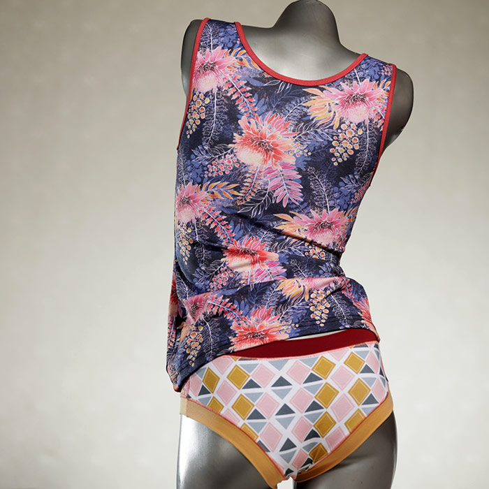 nachhaltige bequeme farbige sexy Unterwäsche Set für DamenPanty / Hotpant mit Top aus Biobaumwolle thumbnail