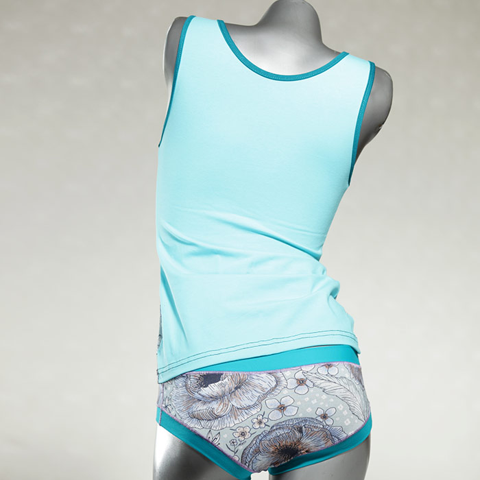 süße  nachhaltige günstige Unterwäsche Set für DamenPanty / Hotpant mit Top aus Biobaumwolle thumbnail