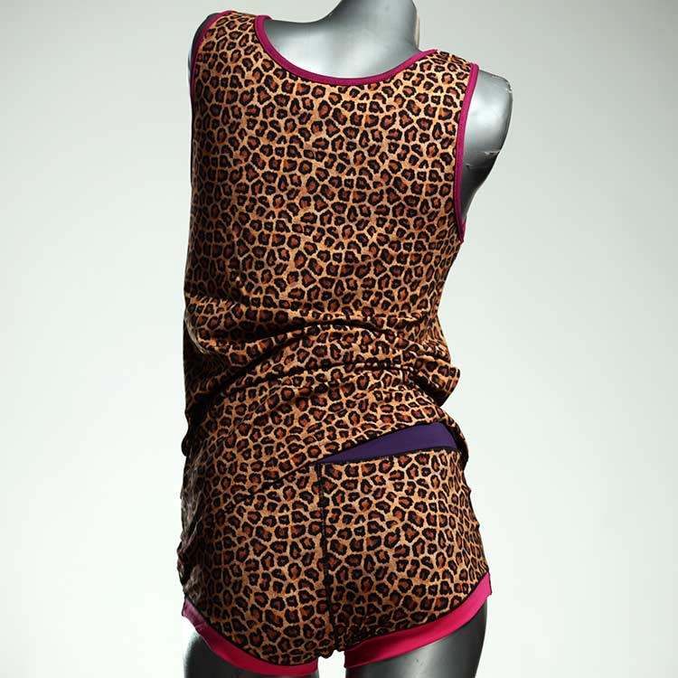 schöne ökologische nachhaltige attraktive Unterwäsche Set für DamenPanty / Hotpant mit Top aus Biobaumwolle