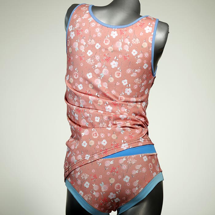 süße farbige bequeme preiswerte Unterwäsche Set für DamenPanty / Hotpant mit Top aus Biobaumwolle thumbnail