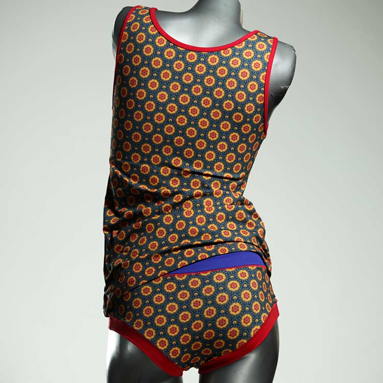 sexy attraktive handgemachte günstige Unterwäsche Set für DamenPanty / Hotpant mit Top aus Biobaumwolle thumbnail