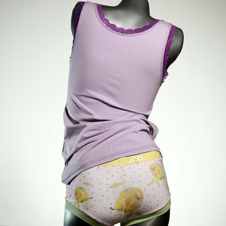  Unterwäsche Set für DamenPanty / Hotpant mit Top aus Biobaumwolle thumbnail