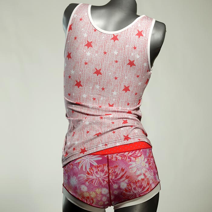 günstige schöne preiswerte bequeme Unterwäsche Set für DamenPanty / Hotpant mit Top aus Biobaumwolle thumbnail